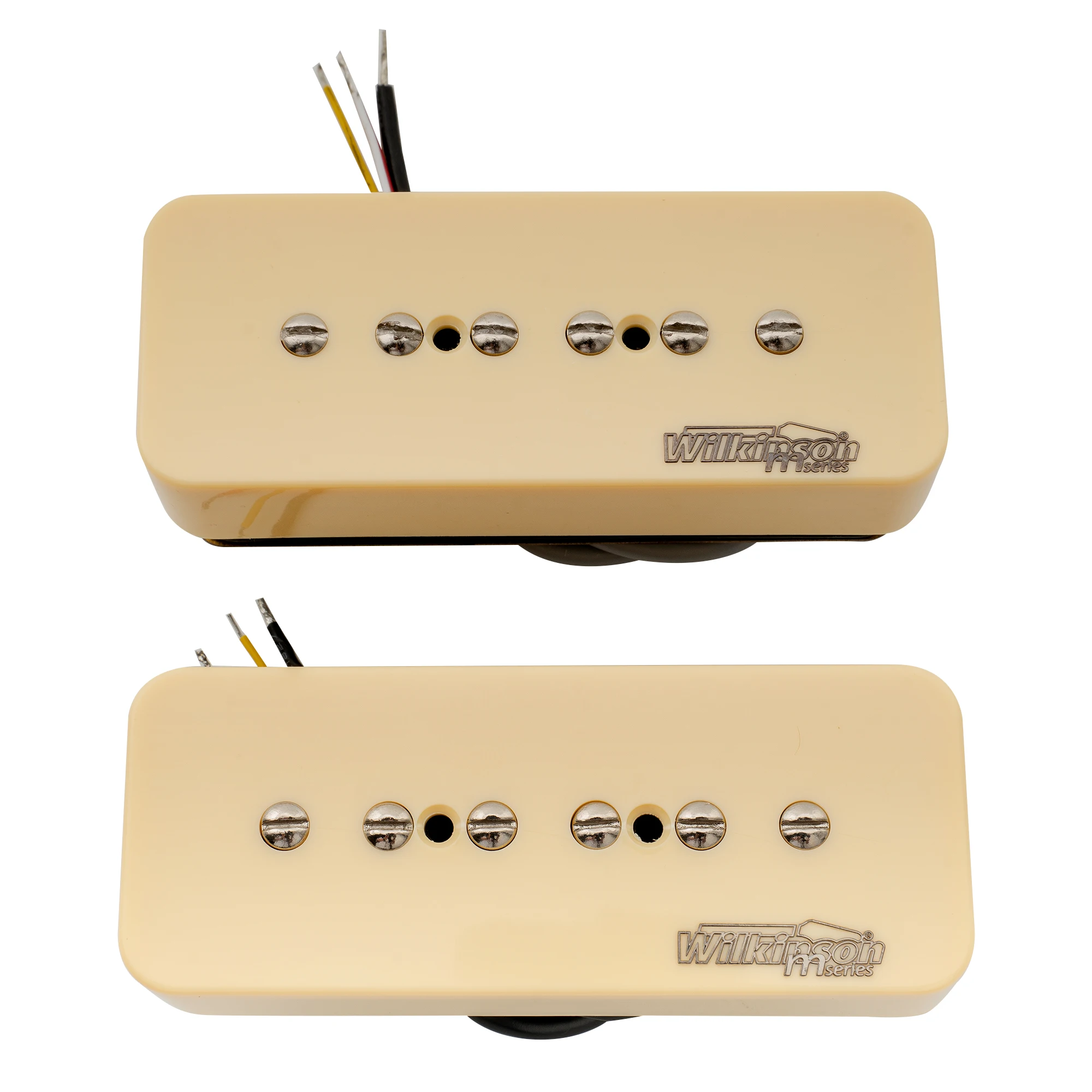 Wilkinson M Series Stacked P90 Soapbar Keramik-Einzelspulen-Tonabnehmer in Humbucker-Größe, Halssteg-Tonabnehmer für SG LP-E-Gitarre – Detail 17
