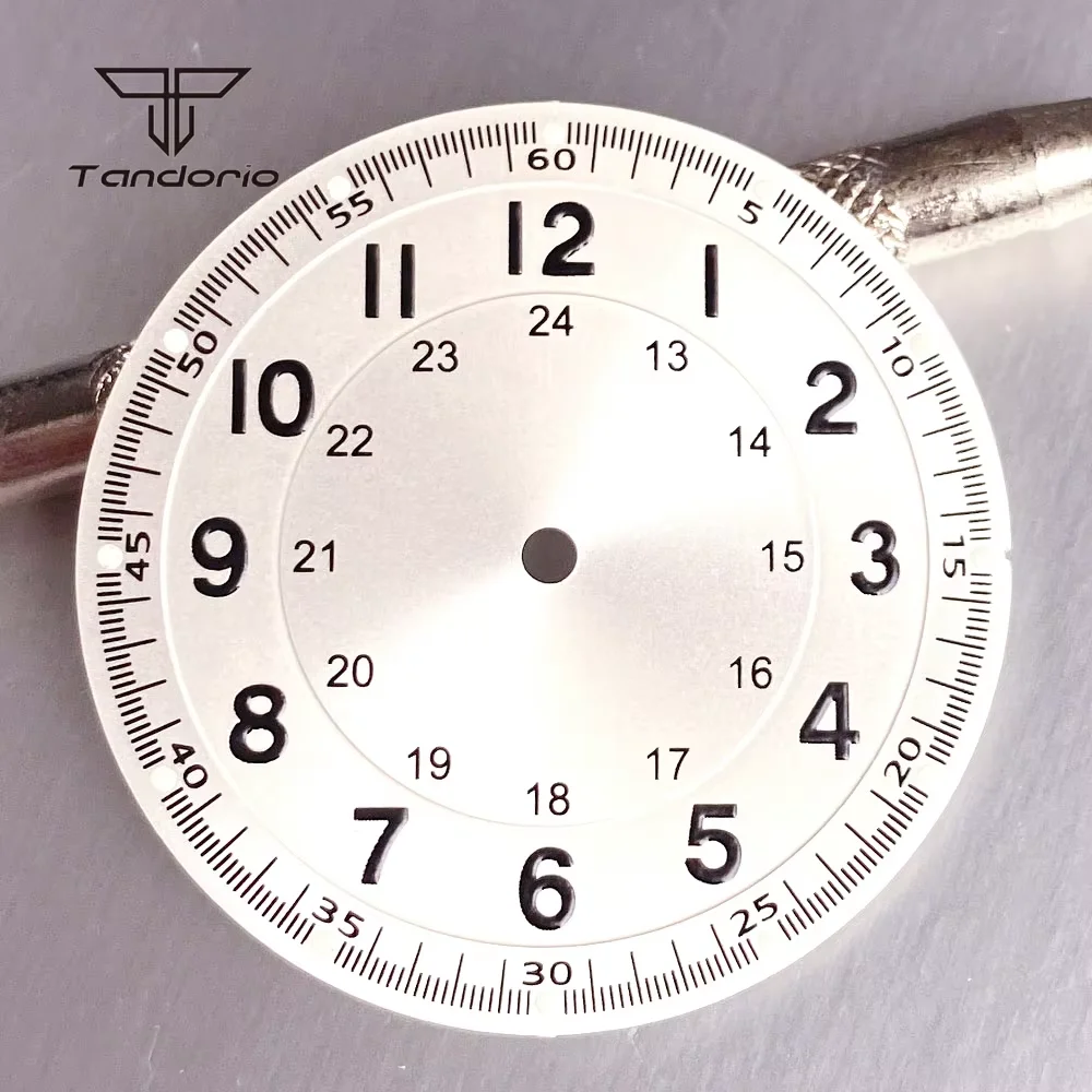 Titanium Pilot Watch Case, Dial, and Hands Set Accessories, 39mm