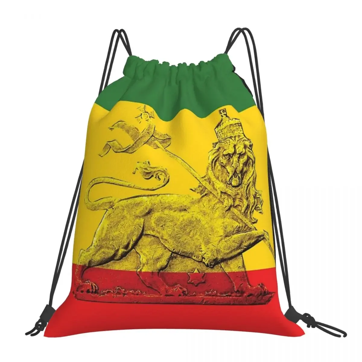 

Рюкзаки с кулиской Lion Of juah Rasta, портативные сумки на шнурке, с карманом для хранения, сумка для книг для путешествий и студентов