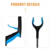 Grabber Folding Trash Can Litter Picker Portable Quick Clamps Pickup Sticks Blue Tool Heavy Duty 5