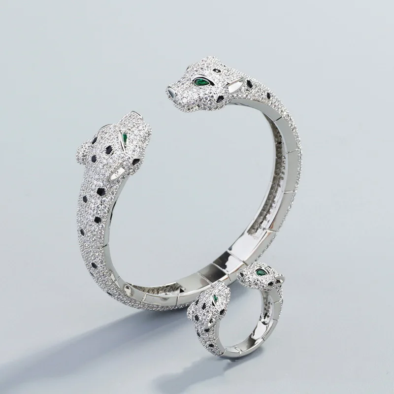 مجموعة مجوهرات للنساء مرصعة بالزركون المكعب ، خاتم...