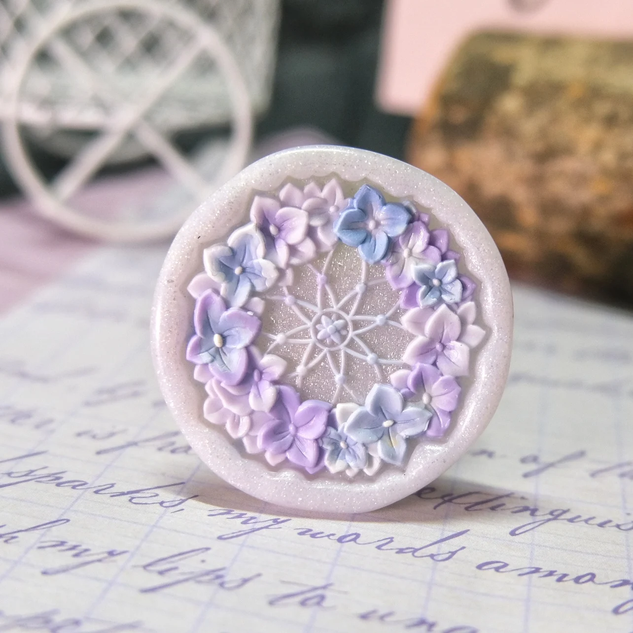 New Garland Wax Seal Stamp Special-Shaped Multi-Layer Relief Metal Seal Brass Head Toy Diy Envelope Wedding Invitation Supplies