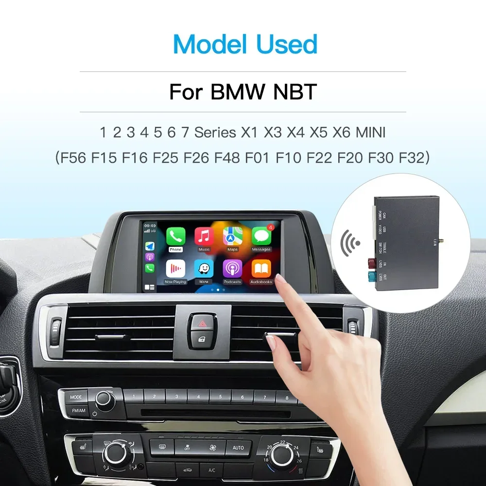 Wireless Apple CarPlay android auto box for BMW NBT CIC CCC System