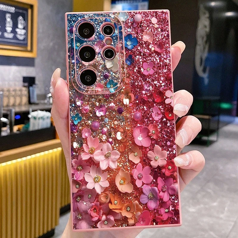 Cherry Tulip Floral Pattern Phone Case Cover