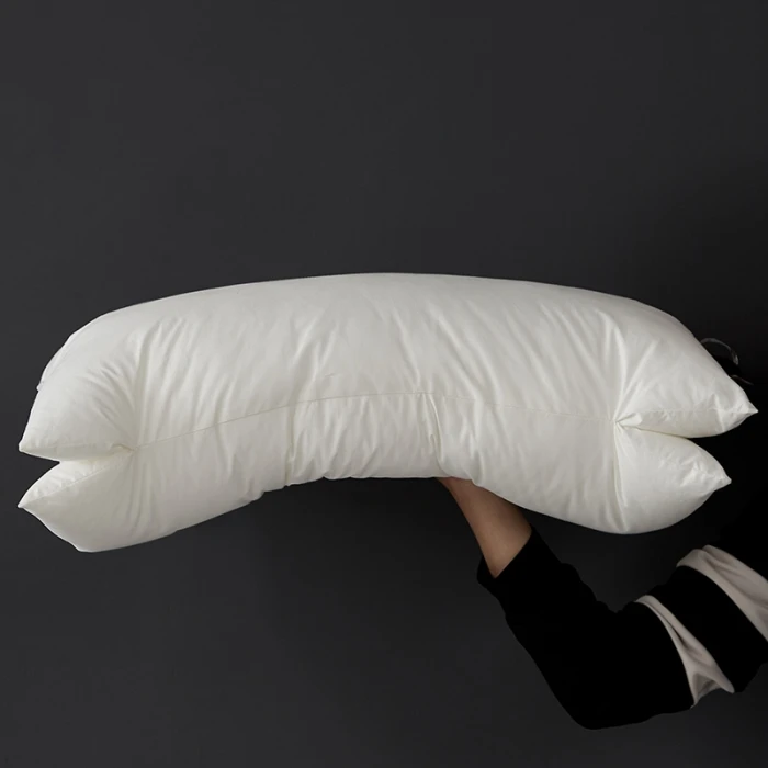 כרית כותנה טהורה אנטי-אלרגית אנטי-שינוי נשימה כרית מסאג' כרית תמיכה כפולה ליבה נוחה כרית שינה