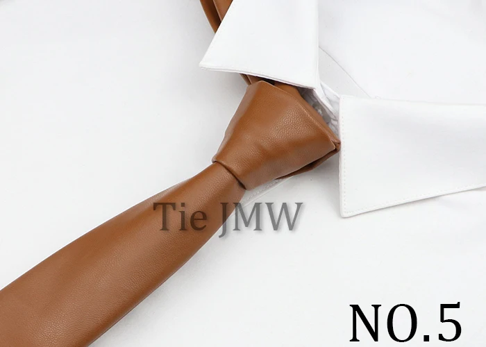 Herren-Krawatten aus PU-Leder, lässig, bunt, rot, schwarz, blau, rosa, PU-Krawatten, Krawatte, Hochzeit, Business-Anzug, Hemd-Accessoires – Detail 5