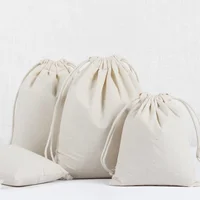 78x120cm Large Size Cotton Storage Bag with Drawstring for Grocery Clothes Toys Food Big Capacity Dustproof Pouch Home Storge 2