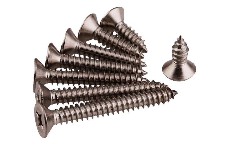 cabeça chata, madeira parafusos, M3, M4, M5, M6, 50-100pcs por lote