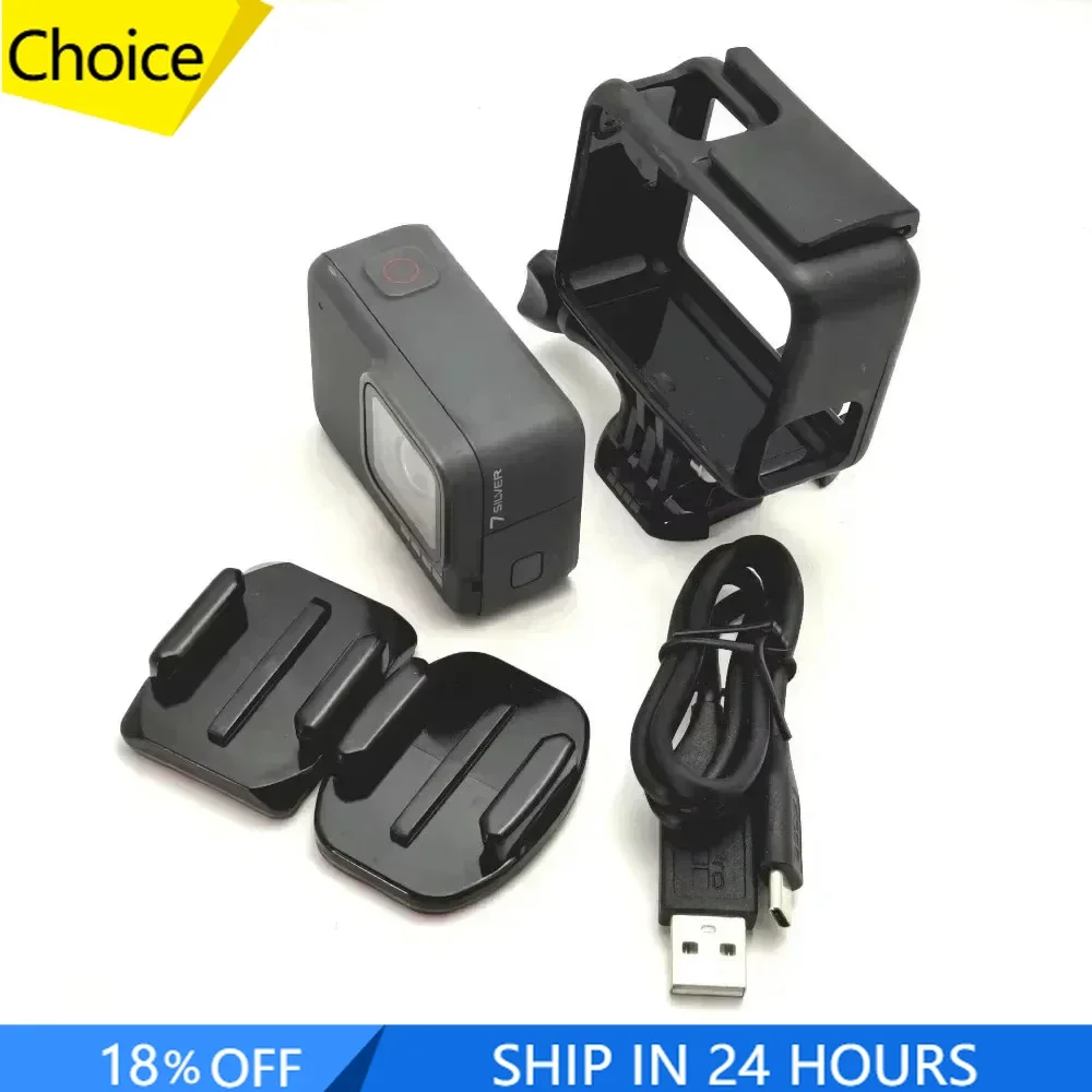 Original For GoPro Hero 7 silver Action Camera Sport 12MP Photo Live Streaming Cam 4K 60fps 1080P 240fps