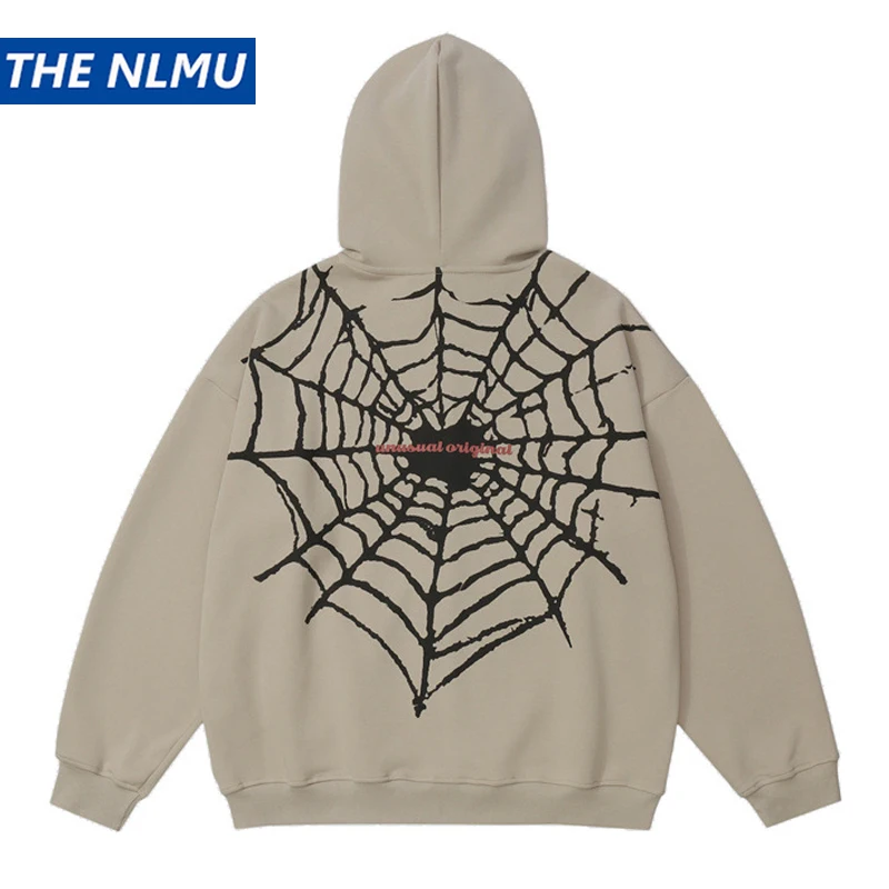 

Hip Hop Letter Printed Zip Up Hoodie Jacket Y2K Spider Graphic Zipper Sweatshirt 2023 Autumn Casual Loose Hoodies Coat Clothing