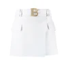 Y2K Summer Green/Black/White Candy Color Women Mini Straight Slit Skinny Skirt with Belt High Quality 5