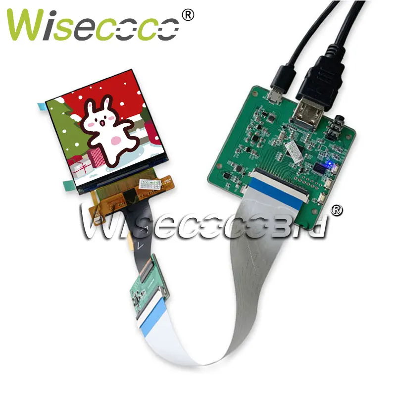 Wisecoco-lcd Display Usb Tipo-c Driver Board Alto Desempenho 1:1 2.9 2160x2160 - Imagem 6