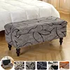 1PC Printed Storage Ottoman Cover Elastic Foldable Bedroom Footstool Covers Bench Stool Furniture Protector Footrest Slipcover 1