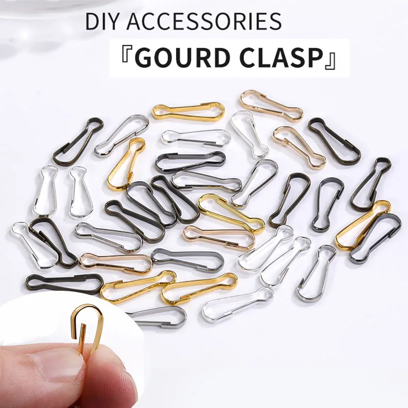 Snap Lanyard Clip Hook Metal Hanging Buckle Zipper Jewelry Connectors  Supply New