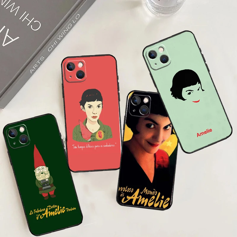 Чехол для телефона Amelie с постером классического фильма Франция для iPhone 15 14 Plus 13 12 Mini 11 Pro Max X XR XS Max 7 8 SE 2020, задняя крышка
