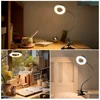 LED Desk Clip Study Lamp USB 3 Colours Adjustable Bedside Desk Night Lamp Multi-purpose Flexible Black Reading Lights 6