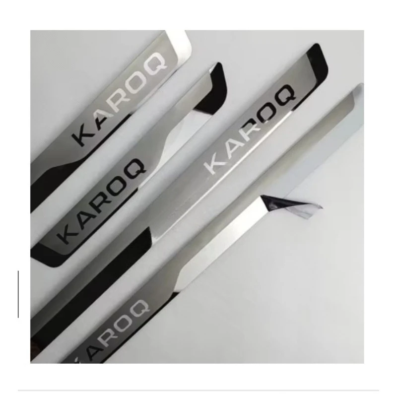 Door Sill Strip For Skoda KAROQ 2017 2021 Stainless Steel Scuff Plate door-sill-strip-for-skoda-karoq-2017-2021-stainless-steel-scuff-plate
