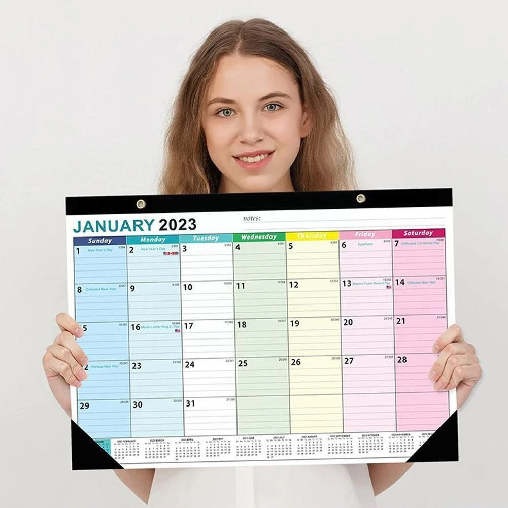 chef Voorzichtig wetgeving Bureau Kalender 2023 Januari Tot Juni 2024 18 Maanden Muur Maandelijkse  Grote Pagina 'S Kalender Bureau Thuis Met Planner Kantoor s2K8| | -  AliExpress