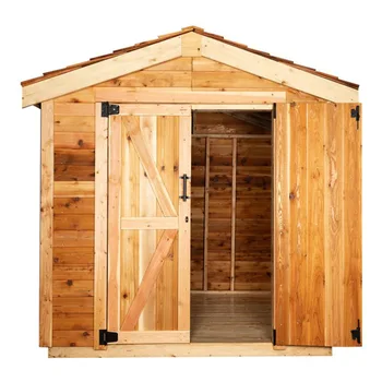 Abri en bois de jardin moderne modulaire, faible coût, structure en bois durable, abri de rangement 1