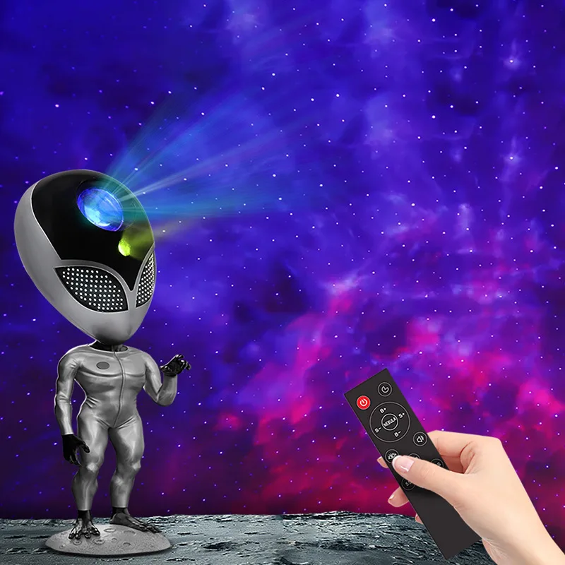 

Alien Galaxy Starry Projector Night Light Aliensun Star Sky Night Lamp For Bedroom Home Decorative Kids Birthday Christmas Gift