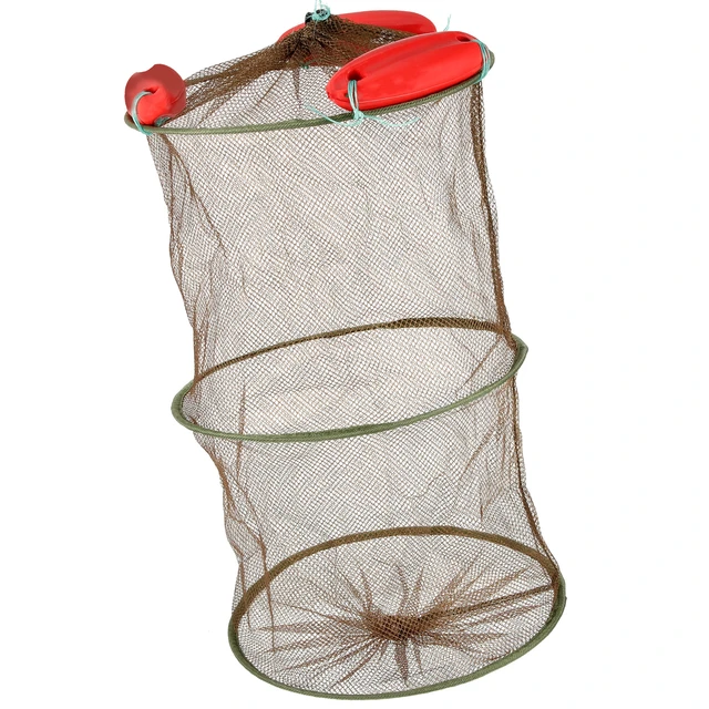 Collapsible Large Capacity Fishing Net Floating Fishing Net Portable  Fishing Mesh Net Locating Net Drawstring Fish Catching Net