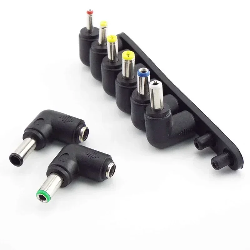 8/10PCS Universal DC Power Adapter 5.5x2.1mm Plug Connector Kit Elbow Plug Converter 5.5MM*1.7MM Micro USB Socket