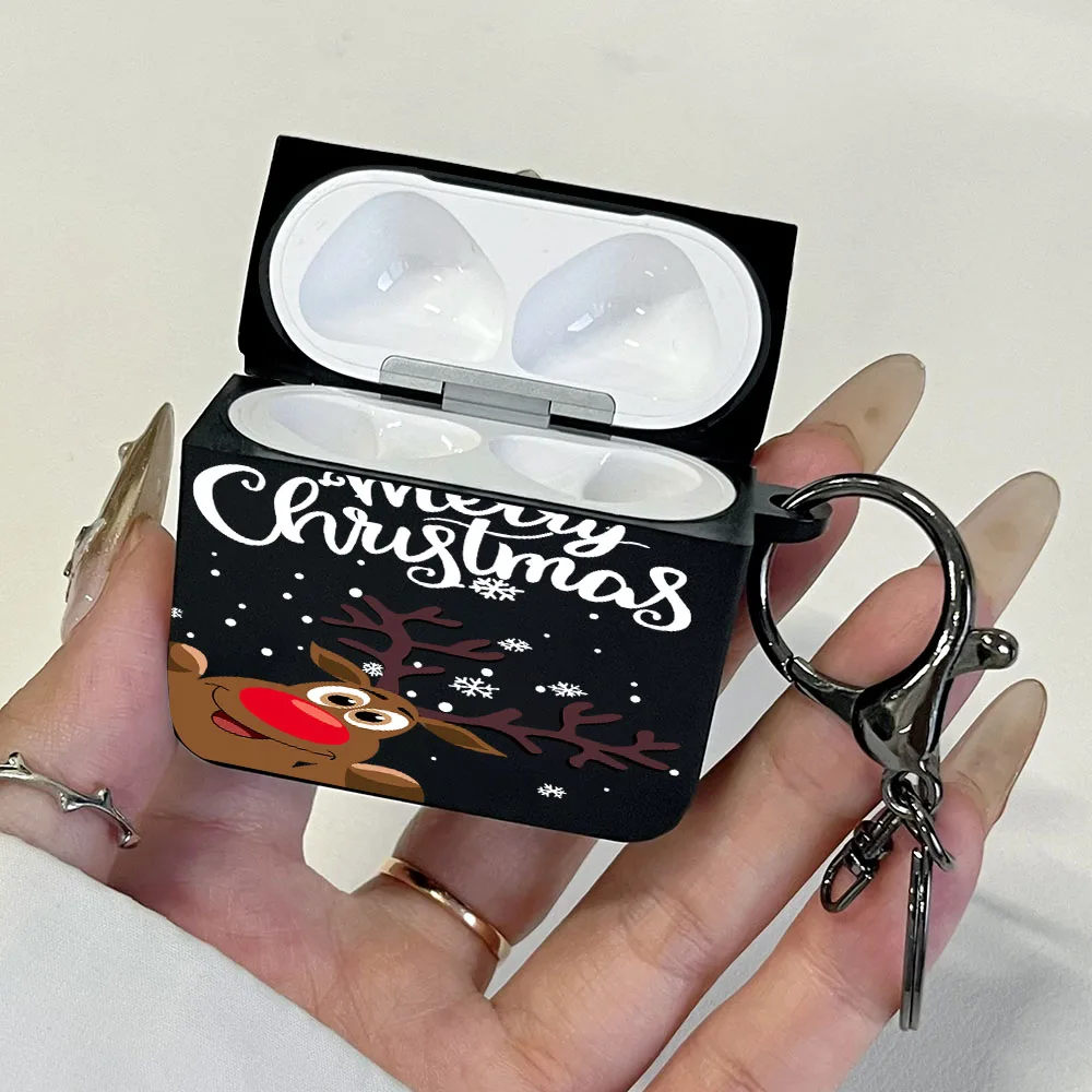 Red Reindeer Shockproof Headphone Case for AirPods