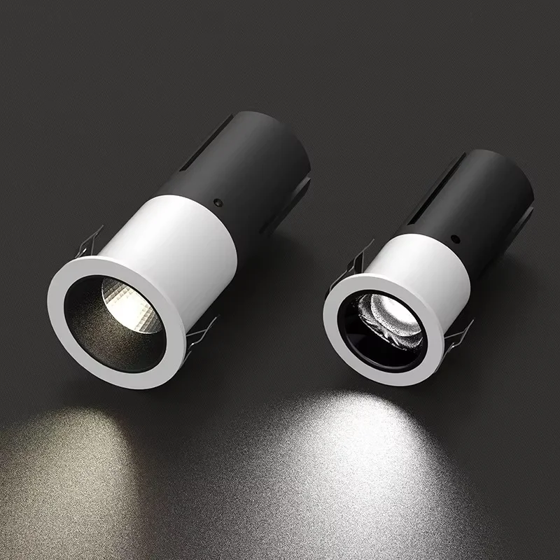 미니 LED 내장형 스포트라이트 구멍 35-60mm, 거실 쇼핑몰 천장 스팟 다운라이트 5W7W9W12W15W110V/220V 조명기구
