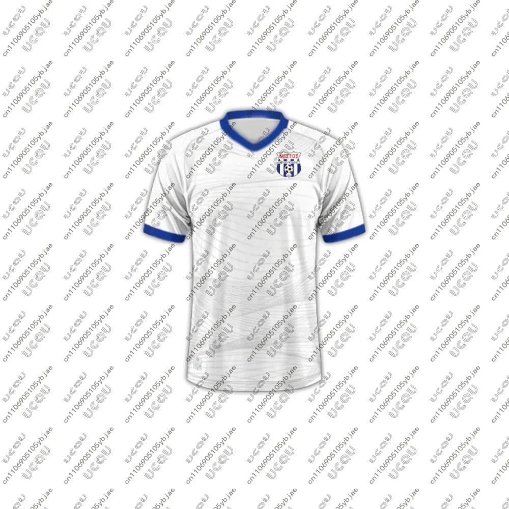 2026 남성 어린이 남아 성인 통기성 축구 유니폼 홈 탑 빠른 건조 축구 스포츠 어웨이 선물 N-Nestos C-Chrysoupoli