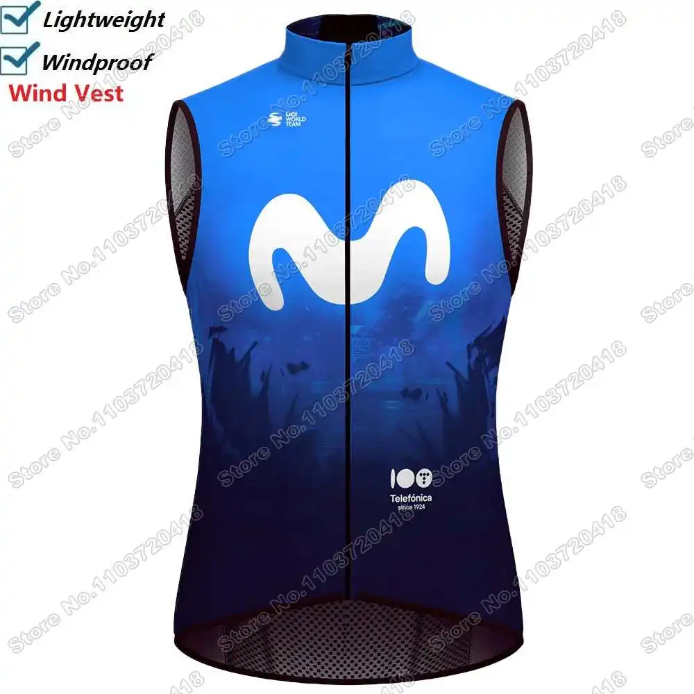 Spain Tour Team M Cycling Vest Windproof Men Wind Vest Road Cycling Jersey Sleeveless Bike Windbreaker MTB Bicycle Clothing