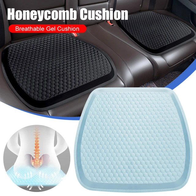 Purple Thickening Gel Seat Cushion Breathable Honeycomb For Cool