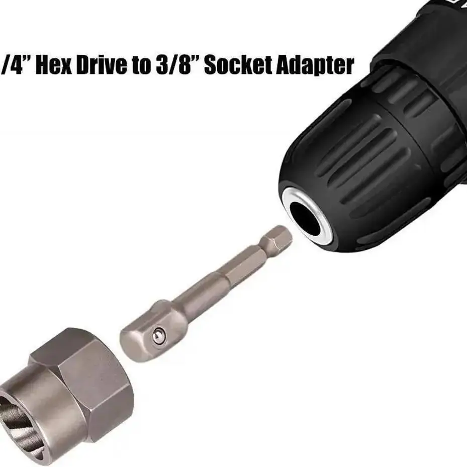 1 Set New 3/8” Drive Impact Bolt Nut Extractor Set 13 Pcs Lug Nut Remover Kit Twist Socket Tool Set With A 1/4” Hex Drive