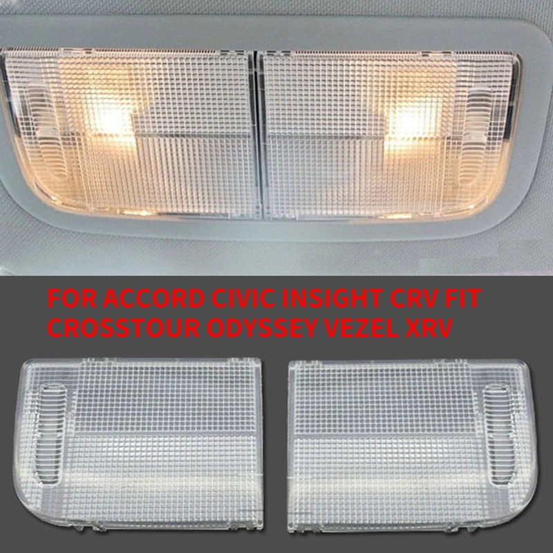CAPQX 2PCS ROOM DOME LAMP Reading lights len housing cover FOR ACCORD CIVIC INSIGHT CRV FIT CROSSTOUR ODYSSEY VEZEL XRV
