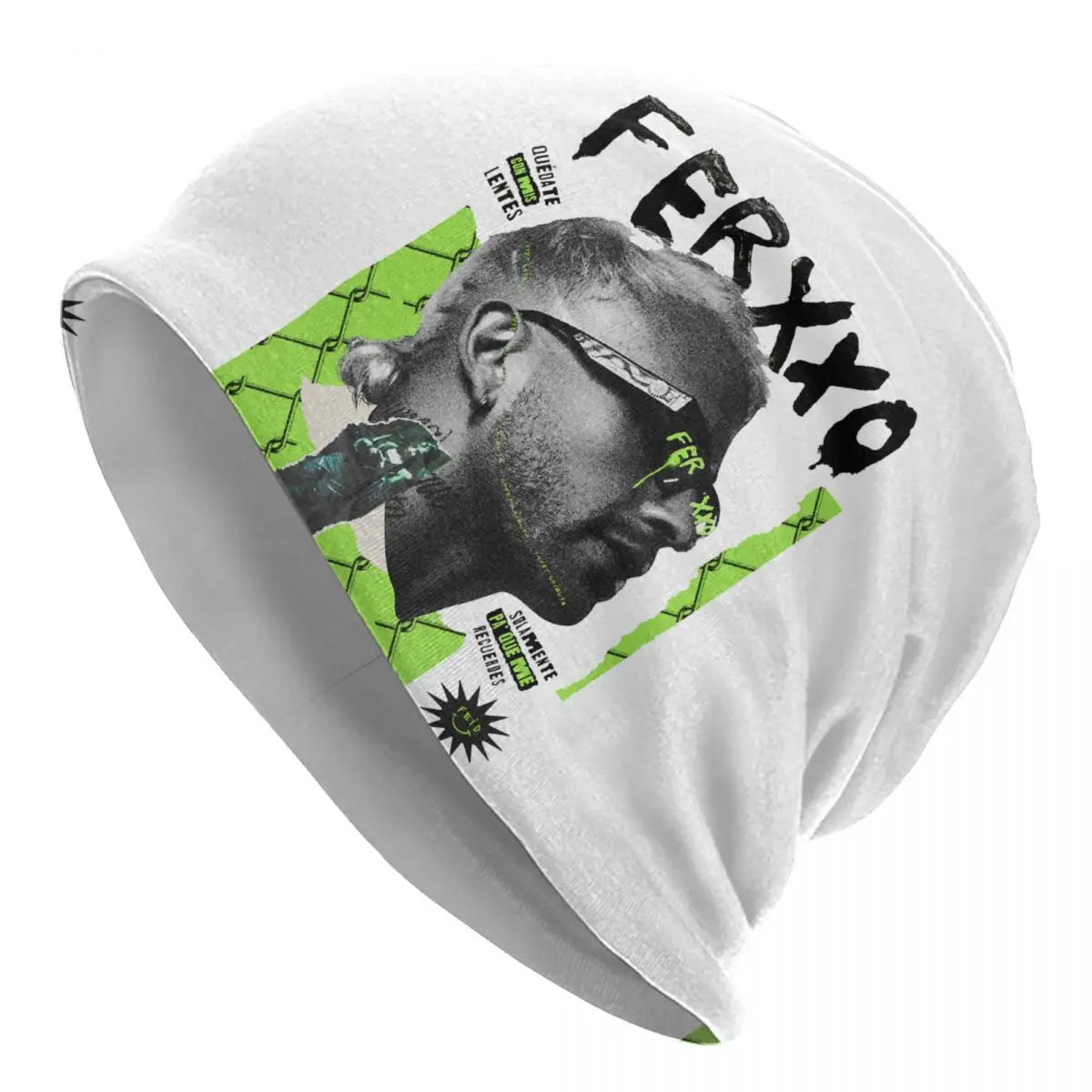 

Pop Singer Feid Ferxxo Skullies Beanies Caps For Men Women Unisex Trend Winter Warm Knit Hat Adult Bonnet Hats