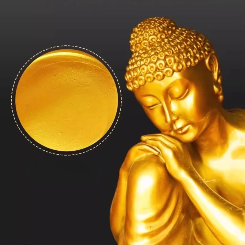 100g 수성 금박 페인트 DIY 수제 보드 쓰기 홈데코 골드 페인트 이상적