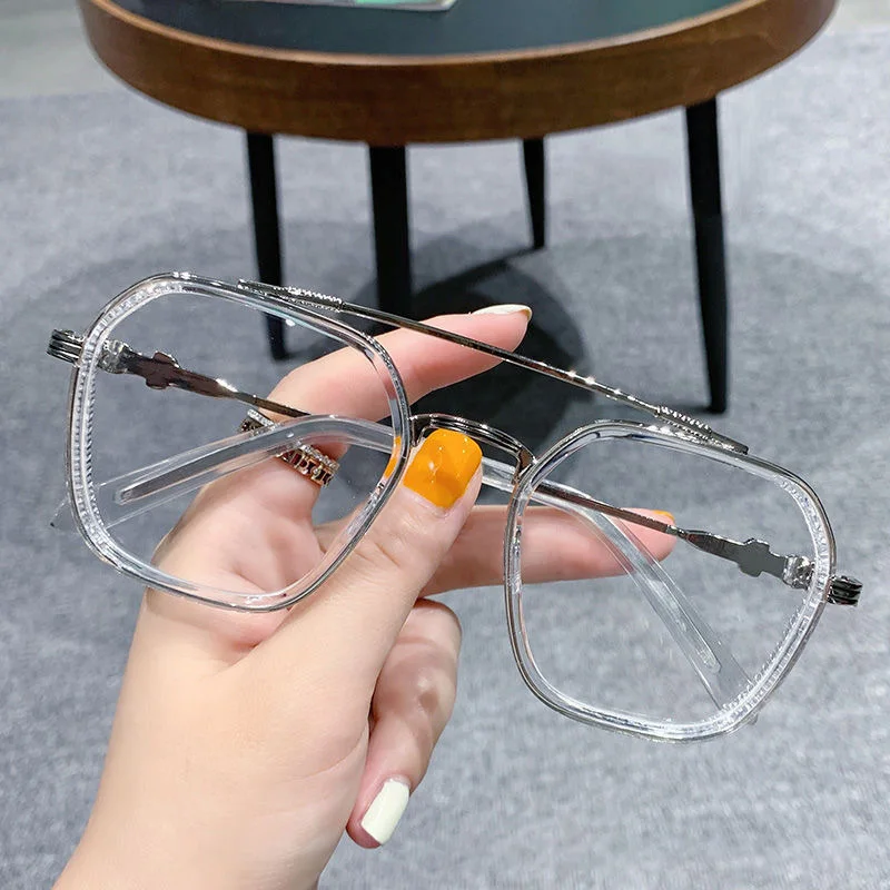 

MDOD Myopia Glasses Unisex Square Myopia Glasses Anti Blue Light Grade Computer Glasses [-400 To 0] очки