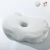 ear Piercing Pillow Breathable Neck Head Support Zipper Hollow Design ear cusion for Camping Traveling Desk Rest Napping 5
