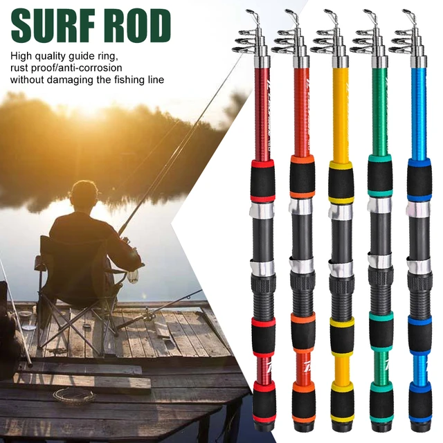 Portable Ultra-light Fishing Pole Mini Foldable Metal Telescopic Fishing  Rod Fishing Pole Vara De Pesca