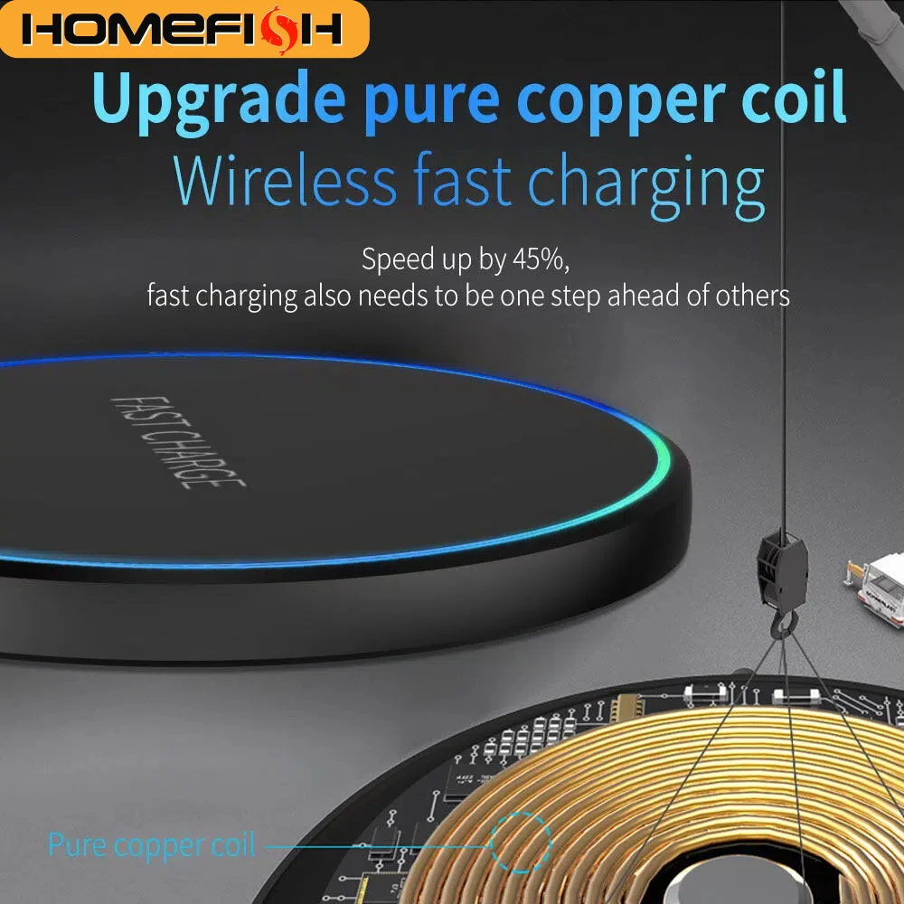 HOMEFISH Wireless Charger Fast Charging
