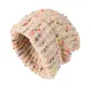 Trendy Mixed Color Slouchy Beanie Classic Coldproof Warm Skull Cap Thick Knit Hats Beanies For Women Autumn & Winter 1