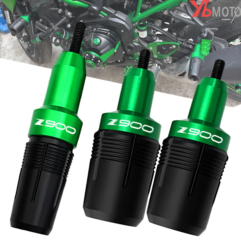 

Motorcycle Aluminum Exhaust Crash Guard For Kawasaki Z 900 Z900 RS 2017-2020 2021 2022 Frame Sliders Engine Falling Protection