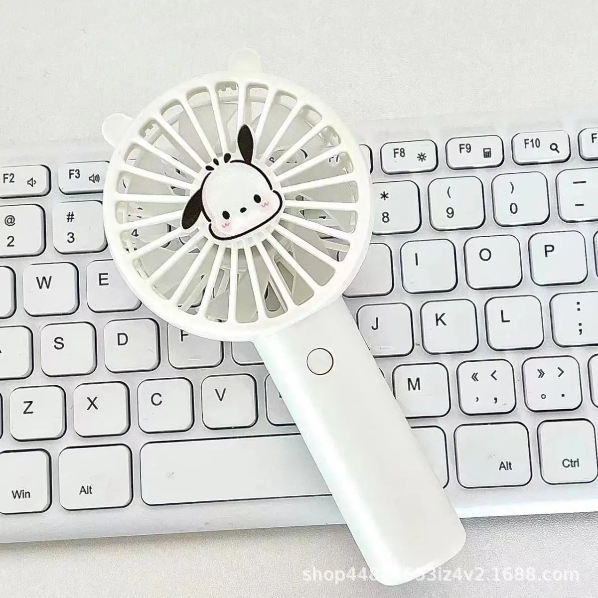 MINISO Cinnamoroll Small Fan Kawaii Anime My Melody Pochacco Cute Summer Desktop Portable Fan Usb Charging Toys Girls Gifts 4