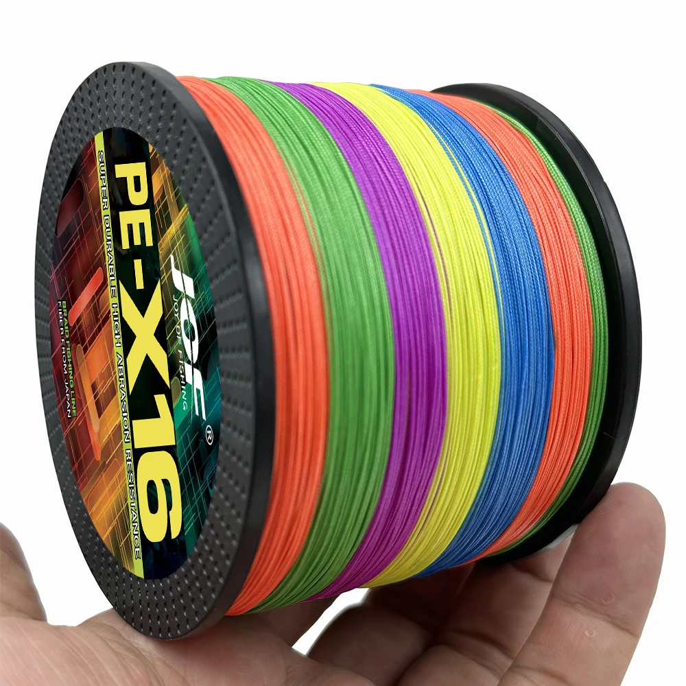Super Strong 16Strand Braid Fishing Line25 32 55 68 40 80 100 125 140 161 200LB Multifilament X-wire Core 100-1000M Rock Fishing