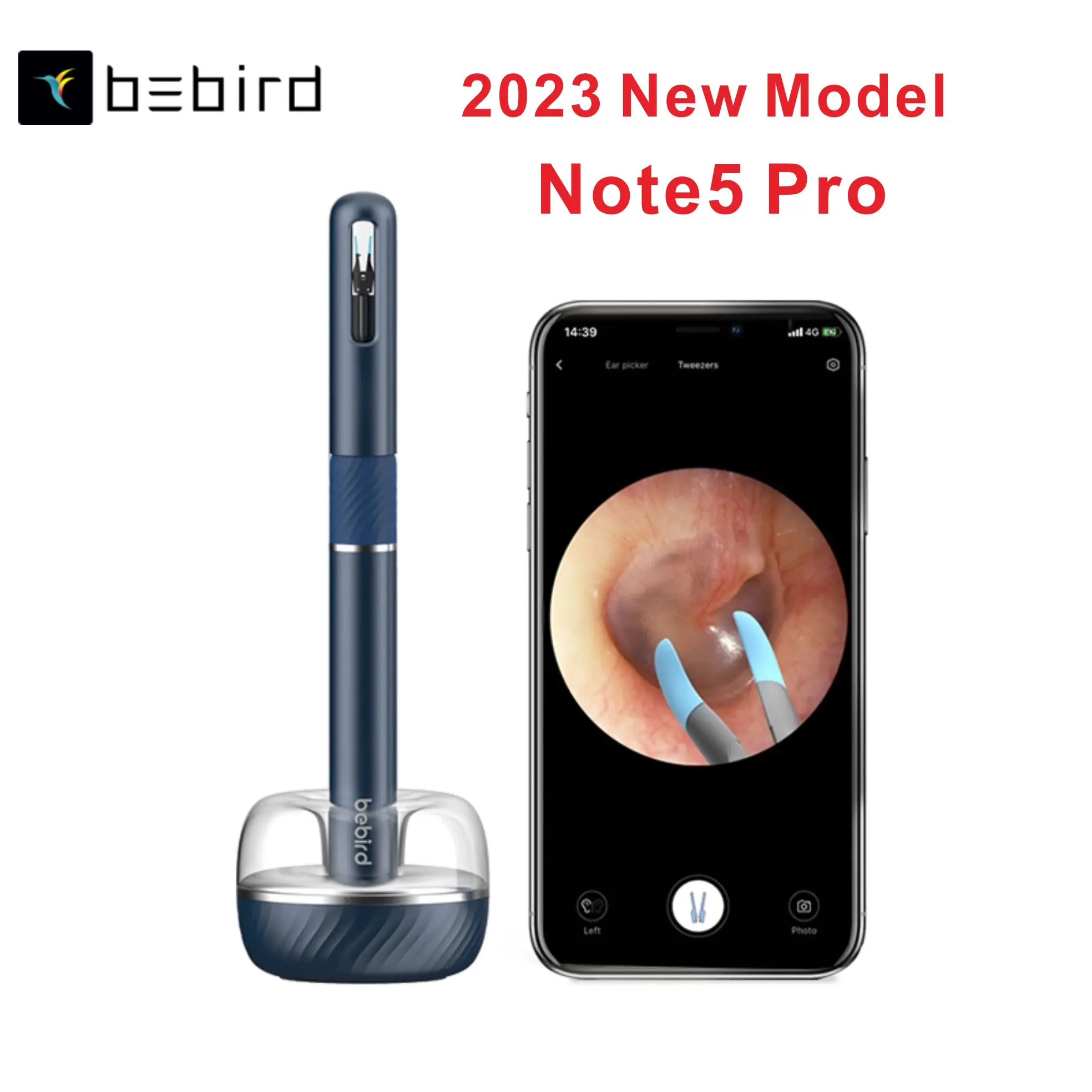 Bebird - 3-in-1 Note 5 Smart Visual Ear Cleaner - White
