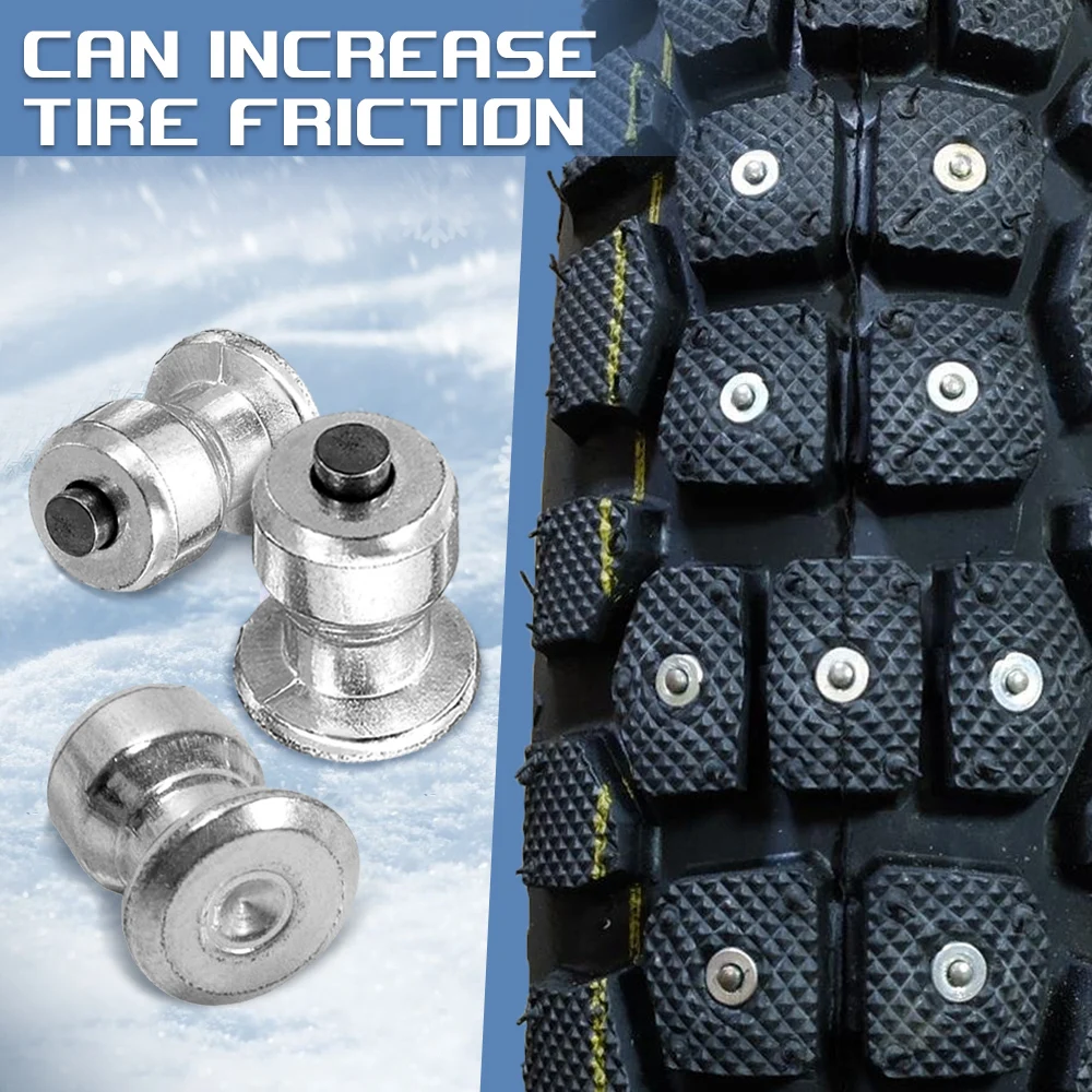 100/200/500Pcs Car Tire Anti Slip Nails Snow Spikes Wheel Tyre Snow Chains Studs for Shoes Atv Motorcycle Car Tires Studs Screw
