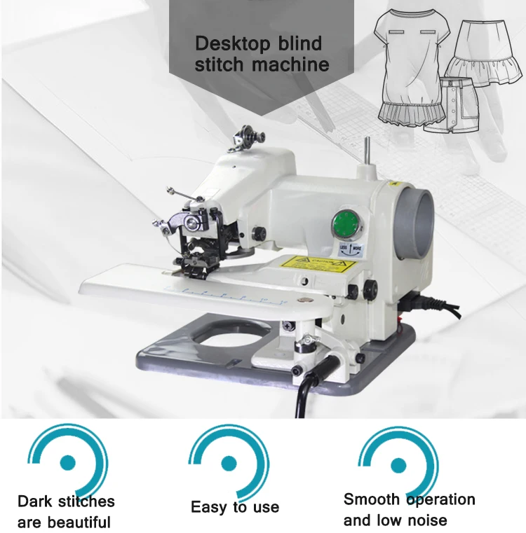 Desk-Type Blind Stitch Machine Household Sleeve And Trousers Blind Stitch Sew  Machine Trouser Hemming Reeling