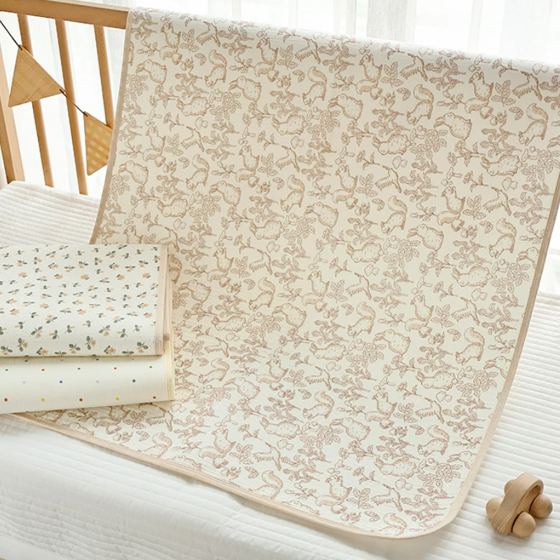 Cotton Baby Diaper Changing Mat Washable Diaper Changing Pad Covers Waterproof Children's Bed Sheet Baby Bedding Items