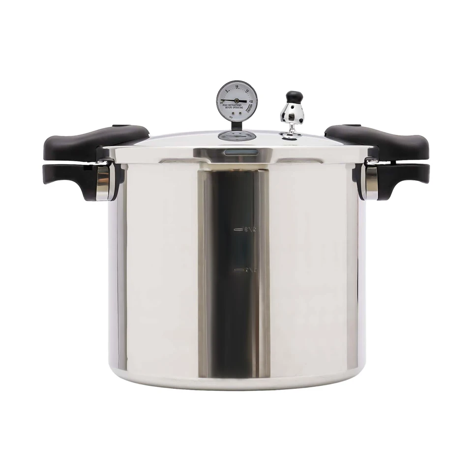 Large Capacity Pressure Canner and Cooker with Gauge