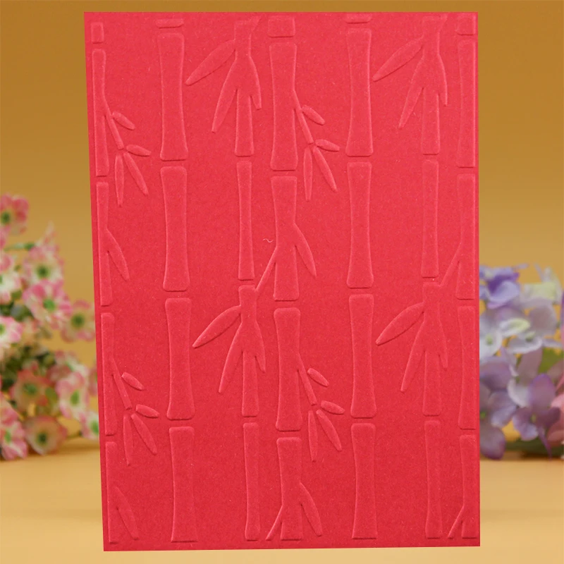 Tanio YINISE bambusowe plastikowe foldery z wytłoczonym wzorem sklep
