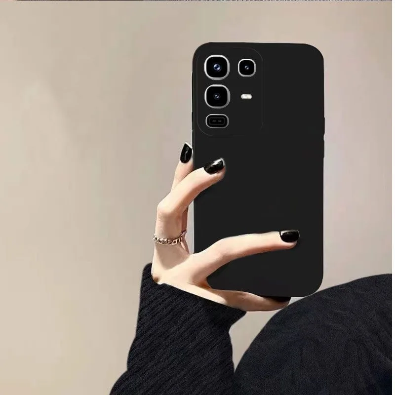 Noble Fashion Solid Colour Shockproof Protective Liquid Silicone Phone Case